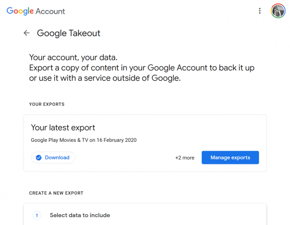 Glavna stranica Google Takeout 02-OL