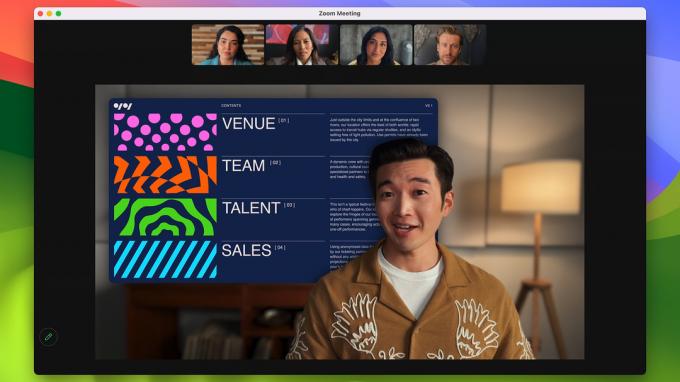 Nuova funzionalità di overaly del presentatore su macOS Sonoma