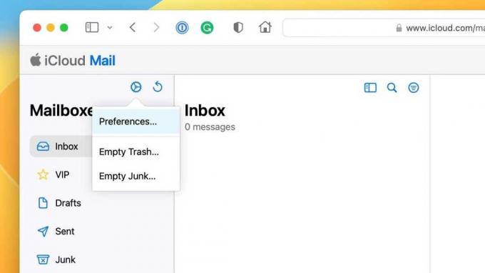 Preferenze di iCloud Mail