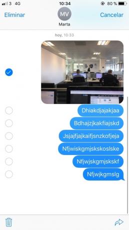 Bekijk de afbeeldingen van iMessage