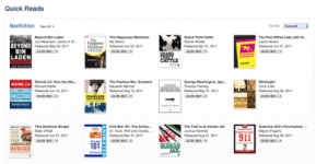 Apple pridáva do iBookstore sekciu Rýchle čítanie
