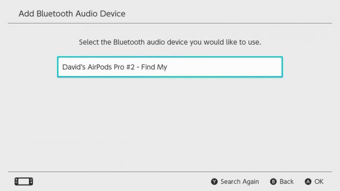 Slik parer du AirPods med Nintendo Switch: Bekreft enheten