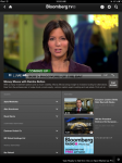 يبث تطبيق Bloomberg TV + البث التلفزيوني المباشر إلى iPad