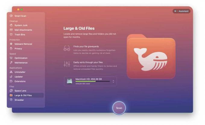 CleanMyMac X Grote oude bestanden