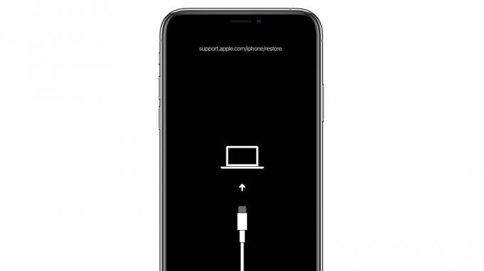 Gjenopprettingsmodus på en iPhone
