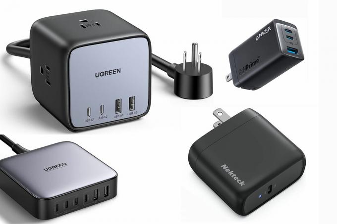 Vier USB-C-laptopladers