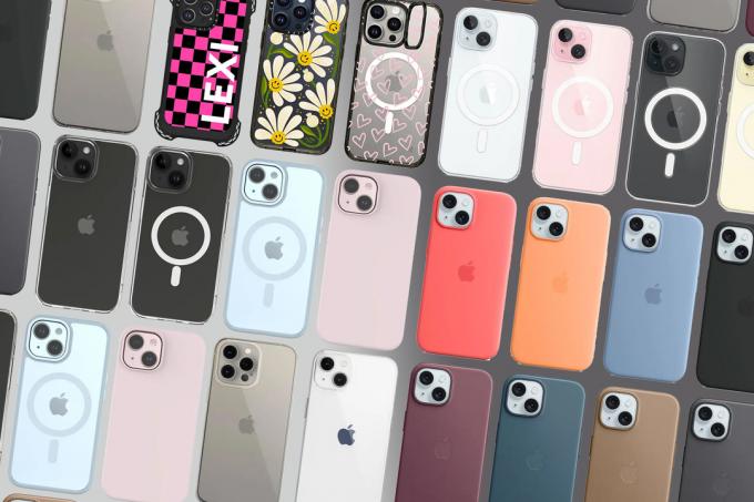 iPhone 15 hoesjes in rijen