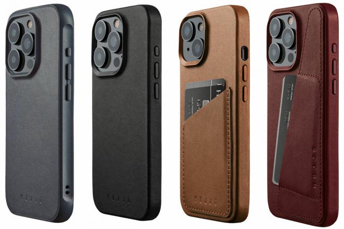 Mujjo volledig leren hoesje voor iPhone 15 – Stijlvolle leren iPhone 15-hoesjes