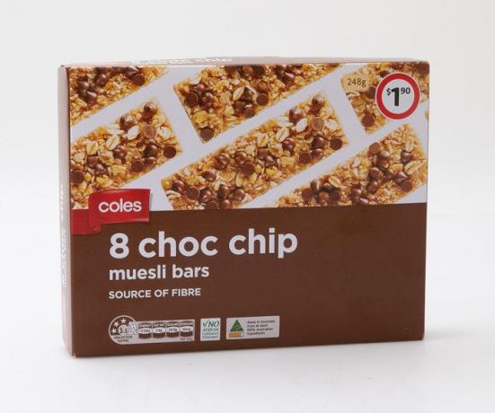 Barras de muesli con chips de choc coles