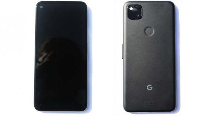 Pixel 4a sprijeda i straga