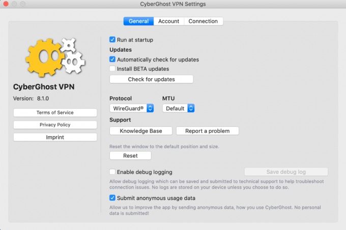 CyberGhost VPN para Mac