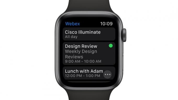 Montre Webex Apple