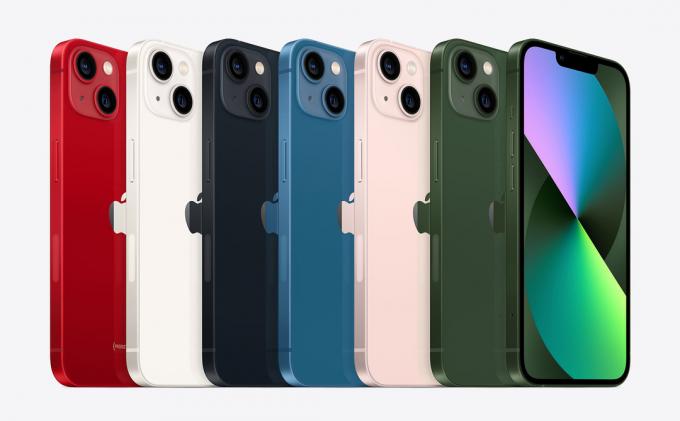 Options de couleur de l'iPhone 13