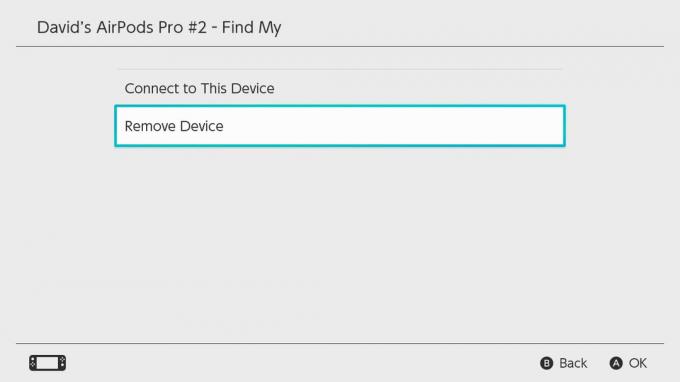 Slik parer du AirPods med Nintendo Switch: Fjern enheten