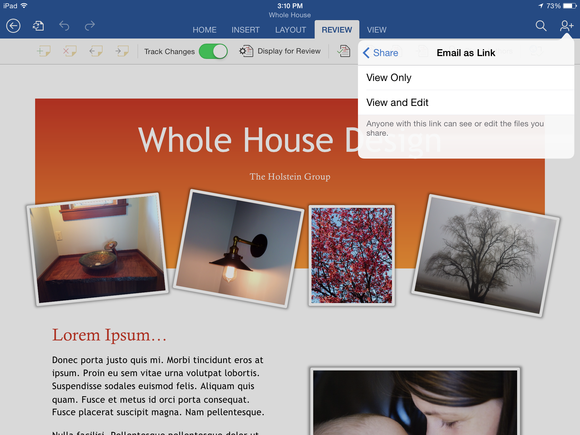 Word para iPad