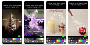 Como criar postais de Navidad personalizados a partir do seu iPhone