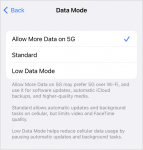 ما الذي يفعله خيار "السماح بمزيد من البيانات على 5G" لجهاز iPhone؟
