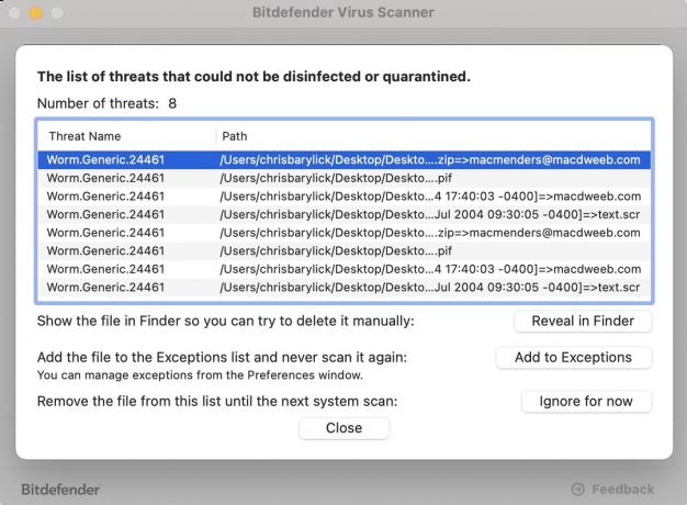 Archieven die geen Bitdefender Virus Scanner detecteren