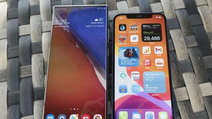 iPhone 12 frente a Android