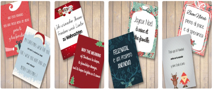 Tarjetas com frases de Navidad para editar