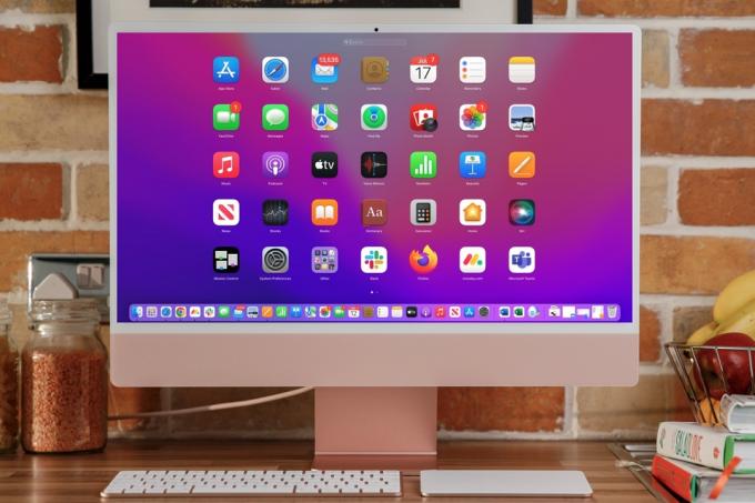 iMac avec applications ouvertes Launch Pad