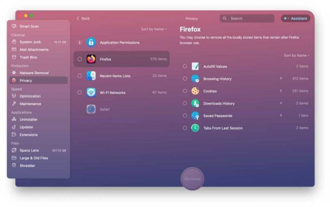 CleanMyMac X-privacy