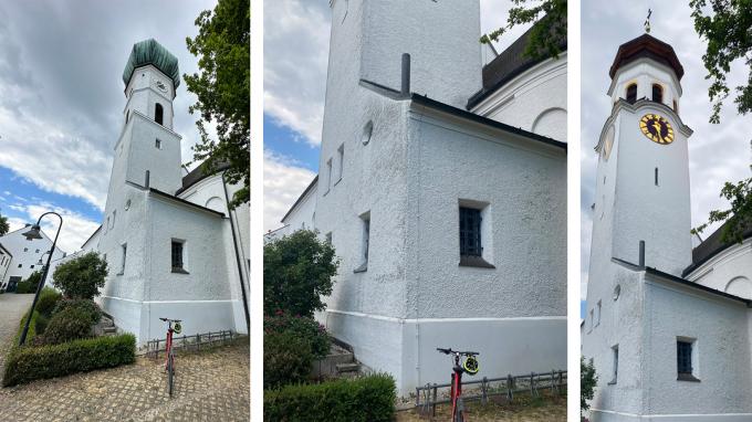 Photoshop-KI omvat een Kirchturm