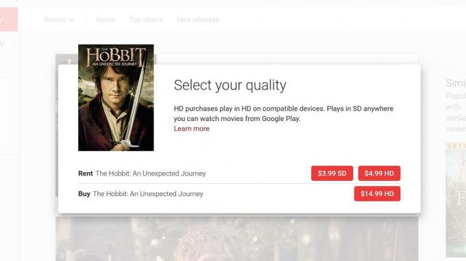 Leje The Hobbit i Google Play