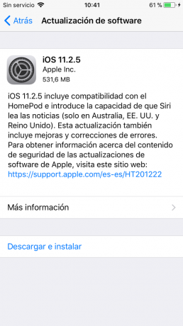 Actualiseer iOS