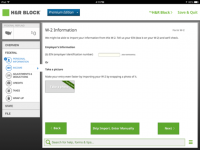 مميزات وعيوب H&R Block for iPad، H&R Block 1040EZ، TurboTax for iPad، and SnapTax