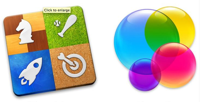 Mac Games Center-pictogrammen
