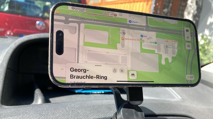 Support magnétique pour grille d'aération Mophie dans la voiture