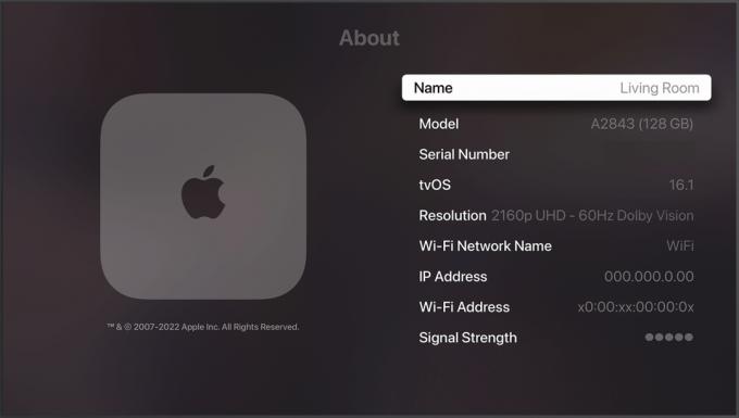 Over de pagina voor Apple TV vertelt u welk model u gebruikt.